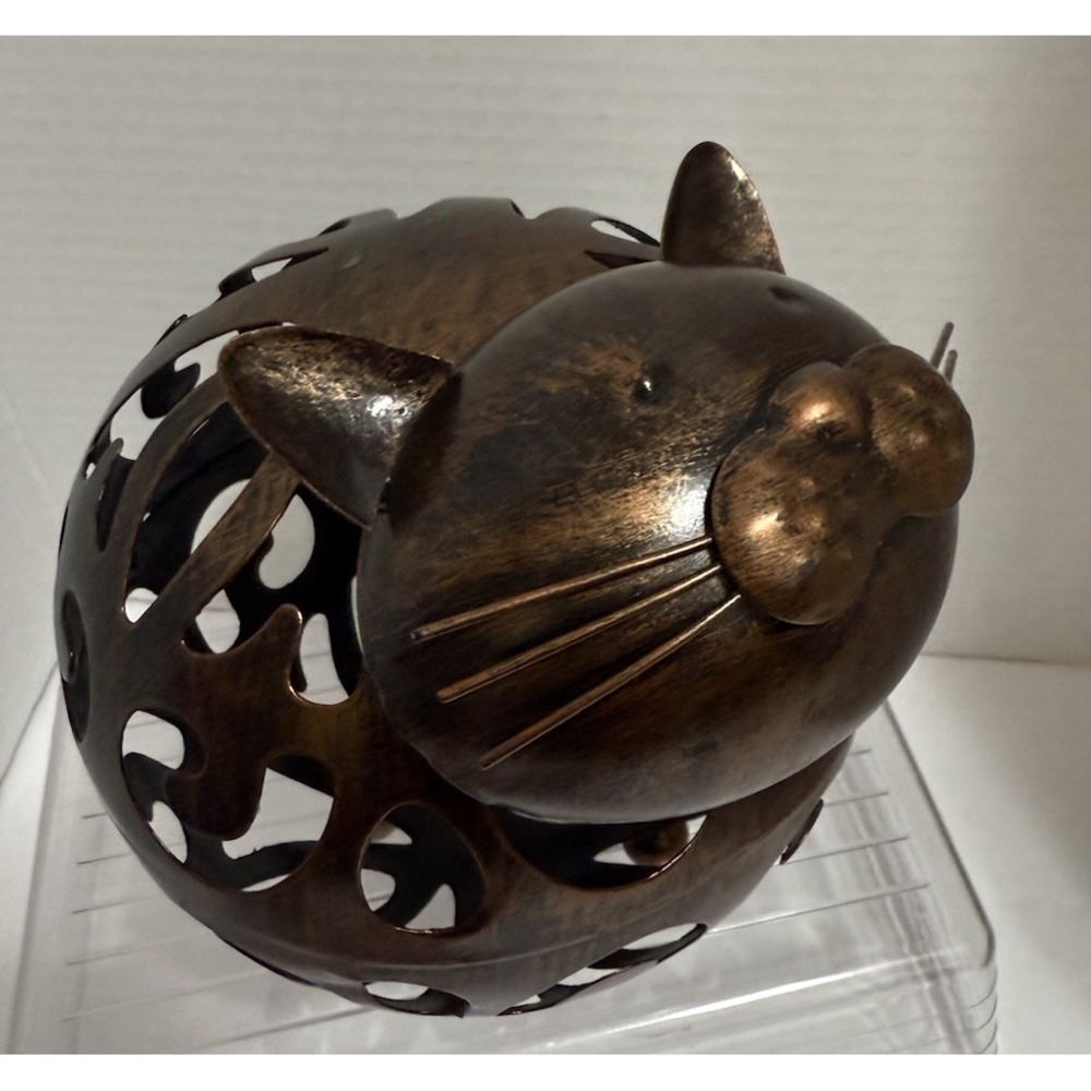 True Whiskers Cat Cork Holder Stainless Steel Rustic Finish Holds‎ 40 Corks, NEW